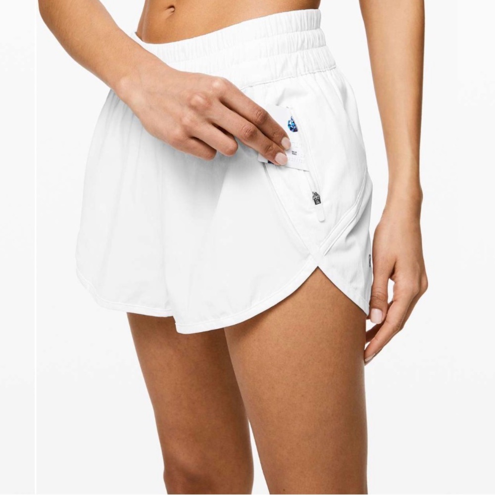 Lululemon Athletica White Athletic Shorts
